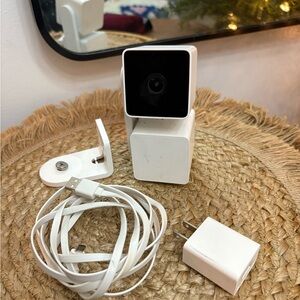 Wyze White Video Camera with Accessories